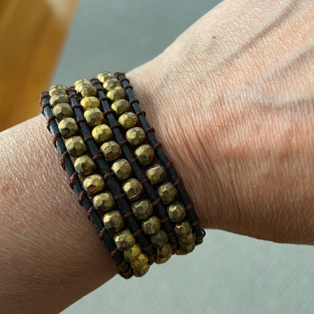 Leather wrap bracelet